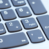 close-up of numbers on a keyboard